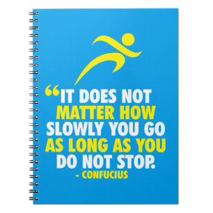 STOP NIET. Running Marathon Workout Motivatie Notitieboek