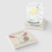 Stop niet stenen onderzetter (Zijkant)