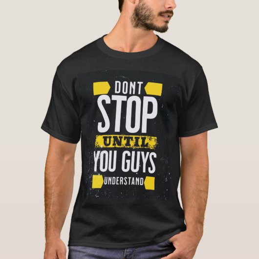 stop niet t-shirt (Voorkant)