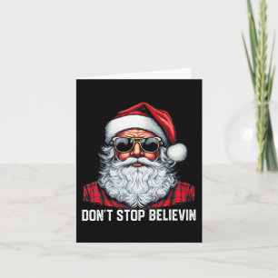 Stop niet te geloven Santa Fun Christmas Boys Kind Kaart