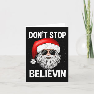 Stop niet te geloven Santa Fun Christmas Boys Kind Kaart