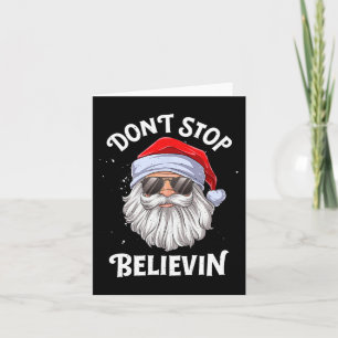 Stop niet te geloven Santa Fun Christmas Boys Kind Kaart