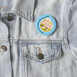 Stop Niet Totdat Je Trots Bent  Motiverende Quote Ronde Button 5,7 Cm