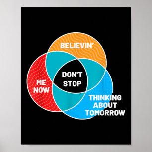 Stop niet Venn Diagram Clic Rock Poster