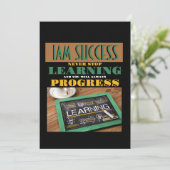 STOP NOOIT LEREN KAART (Staand voorkant)