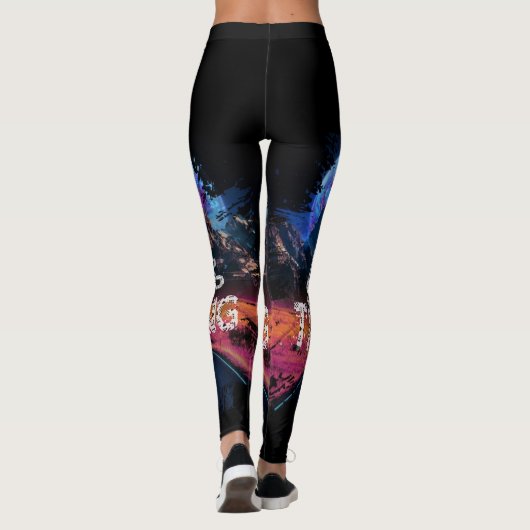 Stop nooit met het drogen van moderne LEGGINGS voo (Achterkant)