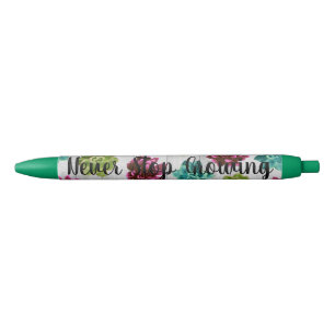 Stop nooit met het verbouwen van tuinbouwproducten zwarte inkt pen