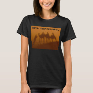 Stop nooit met verkennen, Sahara Caravan, biologis T-shirt