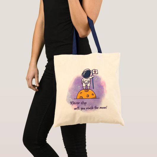 Stop nooit tot je de Canvas tas bereikt (Voorkant (product))
