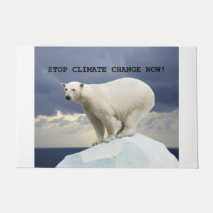 STOP NU KLIMAATVERANDERING! Polair Beer Deurmat