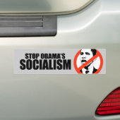STOP OBAMA SOCIALISME BUMPERSTICKER (Op auto)