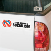 STOP OBAMA SOCIALISME BUMPERSTICKER (Op Truck)