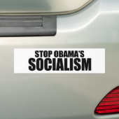 STOP OBAMA SOCIALISME BUMPERSTICKER (Op auto)