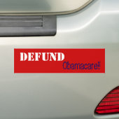 Stop Obamacare!! Bumpersticker (Op auto)