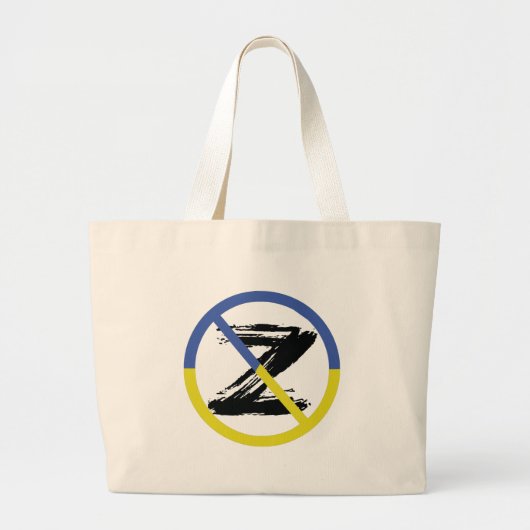 Stop oorlog in het Sierkussen Oekraïne Grote Tote Bag (Voorkant)