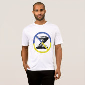 Stop oorlog in het Sierkussen Oekraïne T-shirt (Voorkant volledig)