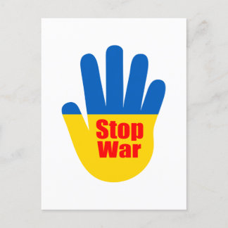 Stop oorlog in Oekraïne Briefkaart