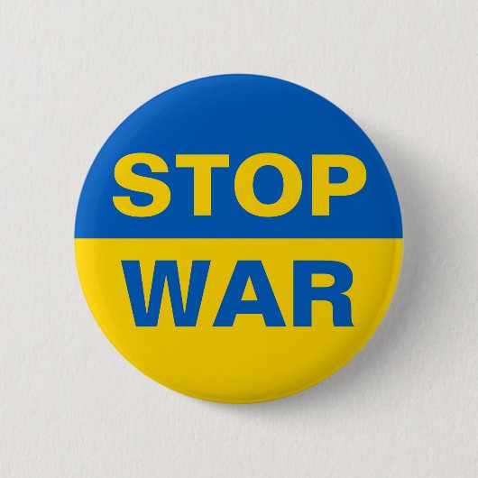 Stop oorlog Oekraïne Ronde Button 5,7 Cm (Voorkant)