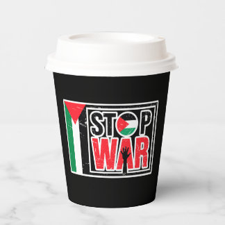 Stop oorlog - Palestijns leven is belangrijk - Vri Papieren Bekers