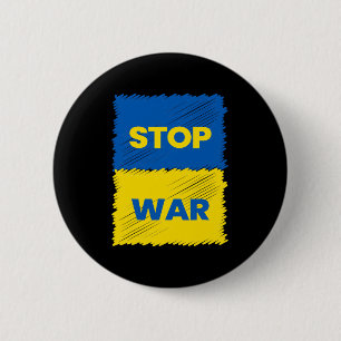 Stop Oorlog - Red Oekraïne - Stop De Oorlog In Oek Ronde Button 5,7 Cm