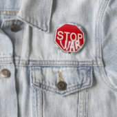 Stop oorlog ronde button 5,7 cm (In situ)