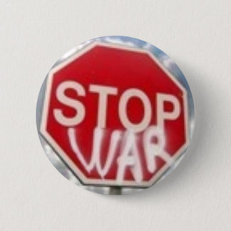 Stop oorlog ronde button 5,7 cm