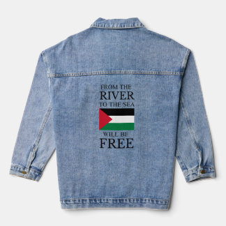 Stop oorlog / Steun Gaza & Palestina Denim Jacket