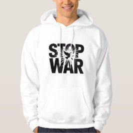 stop oorlog, zwart-wit, T-shirt