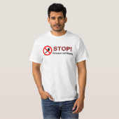 STOP overmatig lebben T-shirt (Voorkant volledig)