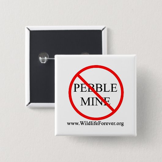 STOP PEBBLE MINE BUTTON (Voorkant /achterkant)