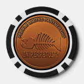 Stop Pebble Mine - Pebble Mine Penny Pokerchips (Achterkant)