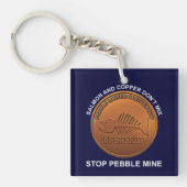 Stop Pebble Mine - Pebble Mine Penny Sleutelhanger (Voorkant)