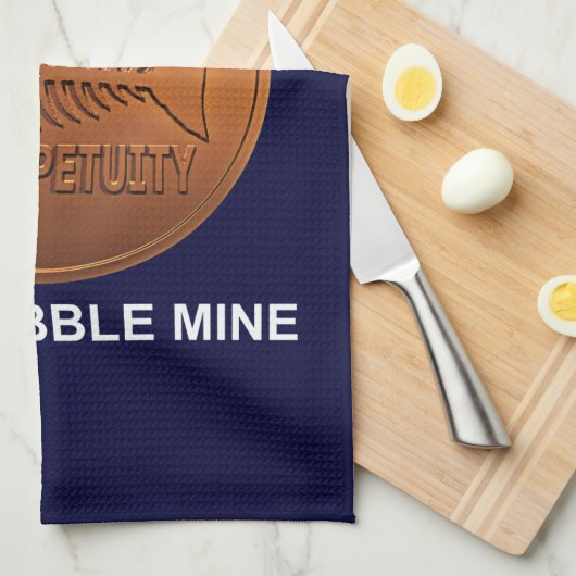 Stop Pebble Mine - Pebble Mine Penny Theedoek (Quarter Fold)