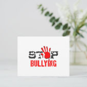 Stop pesten briefkaart (Staand voorkant)