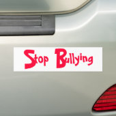 Stop pesten - Bumpersticker (Op auto)