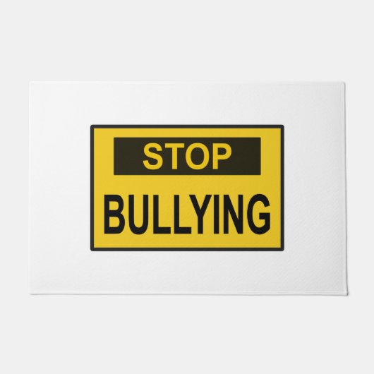 Stop pesten Geel Deurmat (Voorkant)