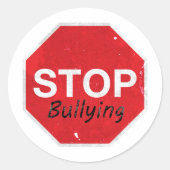Stop pesten ronde sticker (Voorkant)