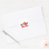 Stop pesten ronde sticker (Envelop)