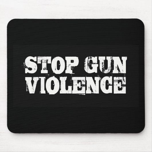 Stop Pistool Geweld Muismat (Voorkant)