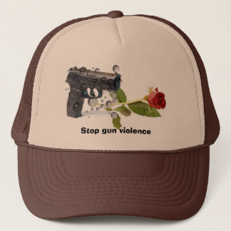 Stop pistool geweld trucker pet