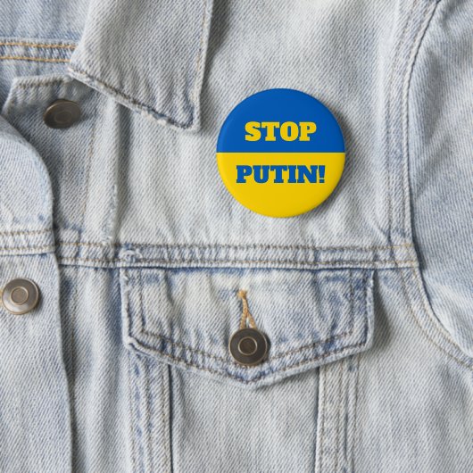 Stop Poetin! Button (In situ)
