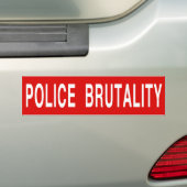 [STOP] POLICE BRUTALITY (groot) Bumpersticker (Op auto)