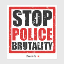 Stop politie brutaliteit Sticker