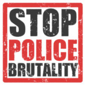 Stop politie brutaliteit Sticker (Voorkant)