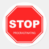 Stop Procrastining - Sticker (Devant)