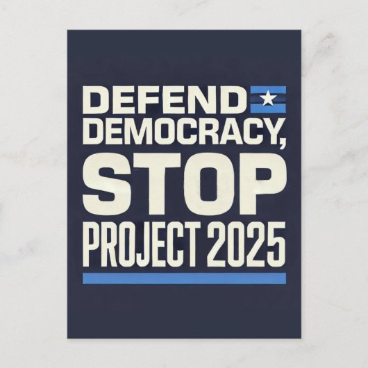 STOP Project 2025 Briefkaart (Voorkant)