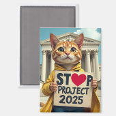 Stop Project 2025 CAT Magneet (Voorkant / Achterkant)