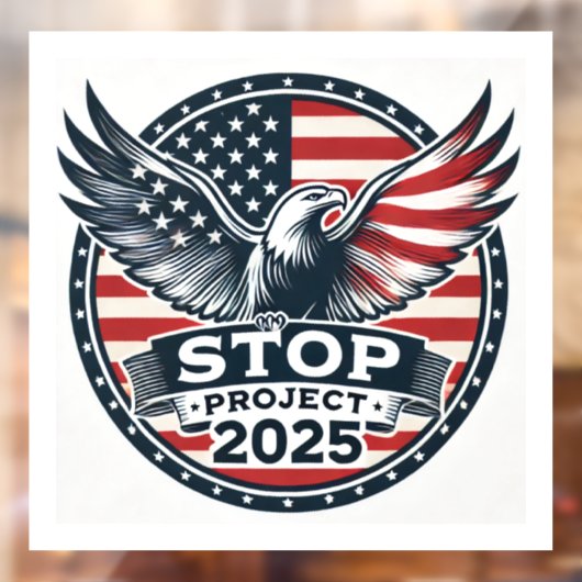 STOP Project 2025 Raamsticker (Vel 2)