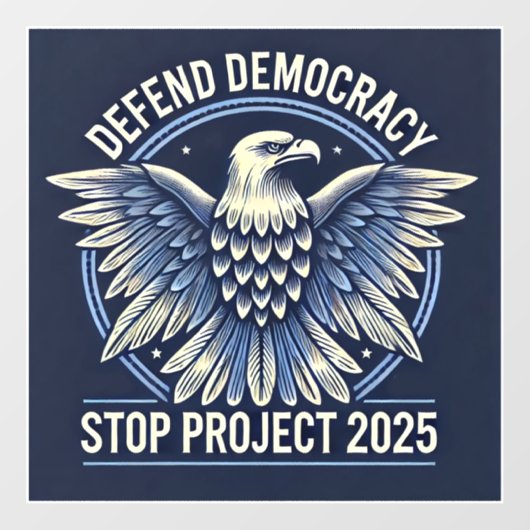 STOP Project 2025 Raamsticker (Vel)