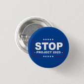 STOP PROJECT 2025 RONDE BUTTON 3,2 CM (Voorkant /achterkant)